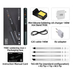 ALIENTEK T90 Smart Soldering Iron PD 140W Adjustable Temperature DC 28V 80-450℃ Welding Solder Station Kit C245 C210 T65 Tools