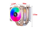 XUANFENG Air-cooled CPU Cooler 90mm Fan Twin Towers 4/6 Heat Pipe 4pin/PWM Compatible LGA2011 115x 1200 1700 X79 X99 AMD AM3 AM4