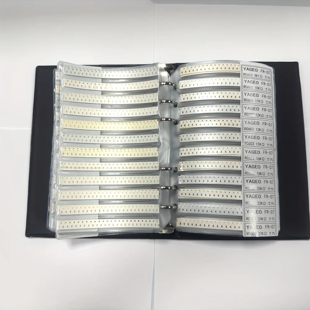 4250/8500 PCS/LOT  RC0603 FR-07 0603 1% SMD Resistor Sample Book 0R~10M Tolerance 170 Values 25pcs 4250 pcs Resistors Kit
