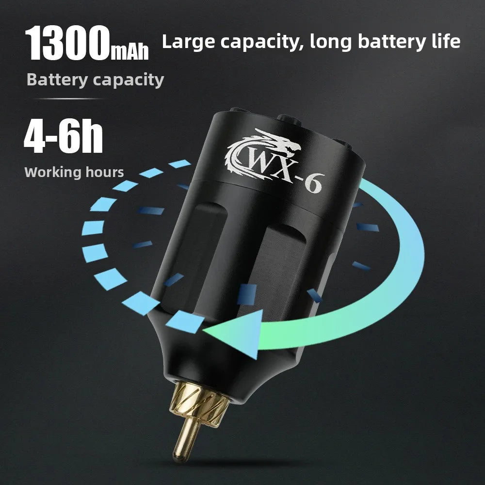 Mini Wireless Tattoo Power Supply LED Screen DC/RCA Tattoo Battery Pack Rechargeable Power Supply