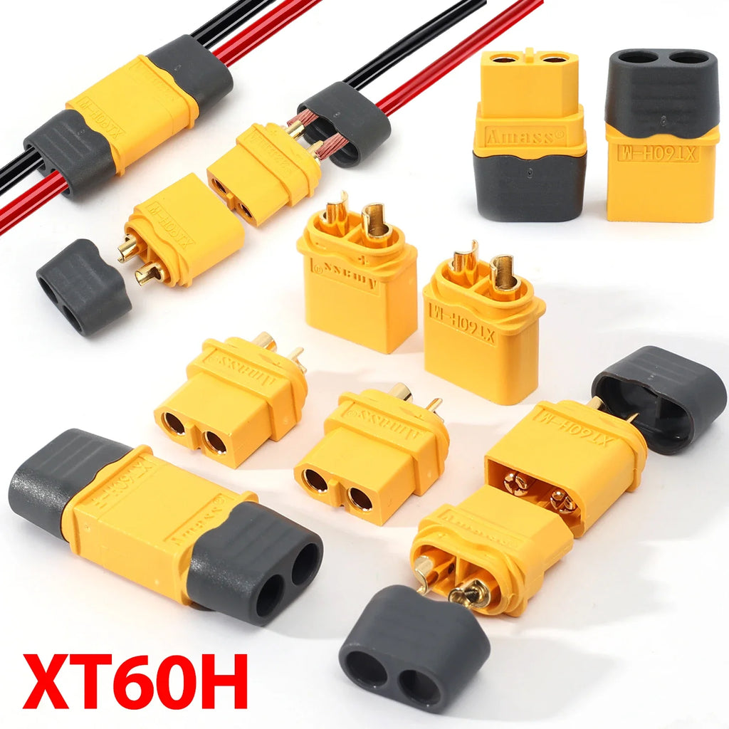 1-40PCS XT60 Battery Connector Male & Female Bullet Connector Plugs with Sheath Housing for RC Battery Motor FPV XT-60 Adapter