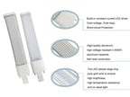 4pcs LED PL G23 GX23 3W4W5W7W Bulb Horizontal Side Plug Ceil CFL PL-S 7W 9W 13W Read Table Desk Lamp Replacement,Remove Ballast