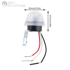 AS-20 Automatic Auto On Off Photocell Street Light Switch AC 110V 220V DC 12V 10A Photo Control Photoswitch Sensor Switch 3 Wire