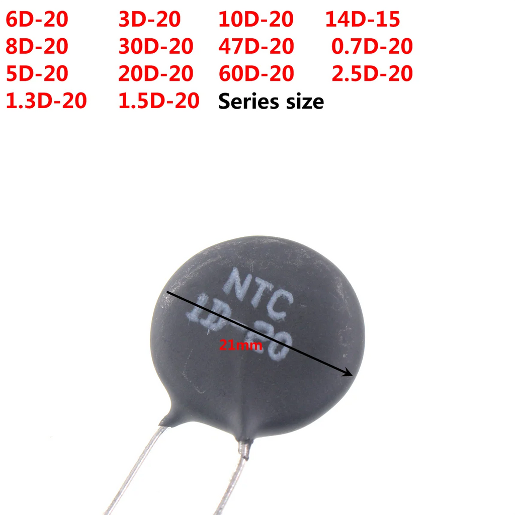 100/50/20/10pcs thermistor 10d-11 3d-9 5d-9 8d-9 20d-9 33d-9 16d-15 20d-20 30d-20 3d-20 6d-20 3d-2020d-20 3d-25  10d-25 20d-25
