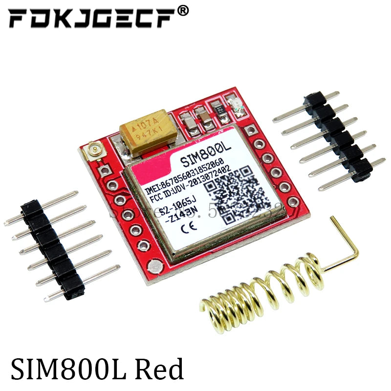 SIM800L V2.0 5V Wireless GSM GPRS MODULE Quad-Band W/ Antenna Cable Cap