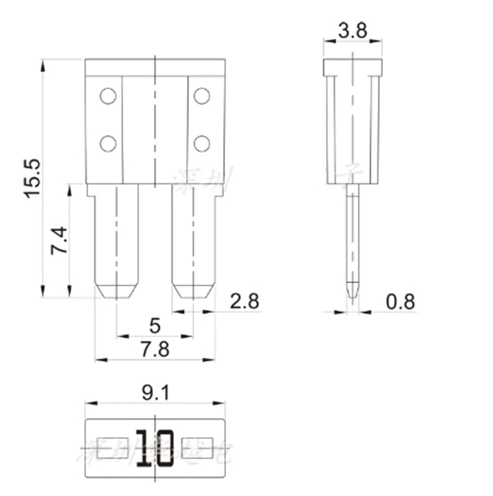 35/70/105pcs Mini M2 Car Fuse Long Foot Insert 5A 7.5A 10A 15A 20A 25A 30A with Puller Tool for Car Boat Truck SUV Automotive