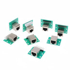 TZW 1Pcs RJ45 Adapter Board To XH2.54 Modular Ethernet Connector Adapter Network Interface + Breakout Board + Pin Header