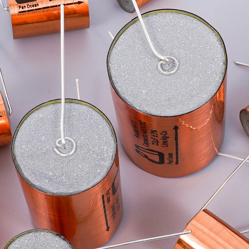 Free shipping 2pcs Tianji MKP Series Metallized polypropylene polar Audio Hi-Fi capacitor Line Ag-Cu ±3%