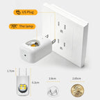 1/2/3/4pcs EU/US Plug LED Night Light Plug in Dusk To Dawn Sensor Auto on Off Rotatable Soft Light for Kids Room Kitchen Hallway