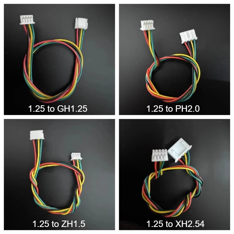 10PCS 1.25 to ZH1.5/PH2.0/XH2.54/GH1.25 PH2.0 to XH2.54 Adapter Conversion Terminal Wire Connecting Line Cable 2P 3P 4P 5P 6P