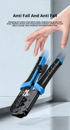 SAMZHE RJ45 Crimper RJ11 RJ45 Crimping Tool Ethernet Network LAN Cable Crimper Cutter Stripper Plier for 6P 8P RJ11 RJ12 RJ45