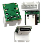 TYPE-C Female Base with Fixed Plate Charging Data Interface USB3.1 Turn the Test Board into 2.54MM Socket