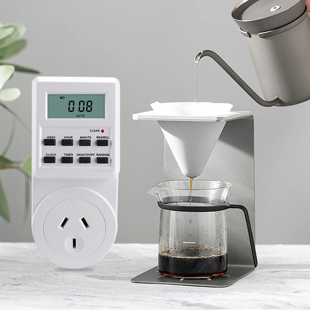 Outlet Timer 24 Hours Programmable and Plug in Timer for Electrical Outlets Indoor Digital Timer for Aquarium Light and Lamp