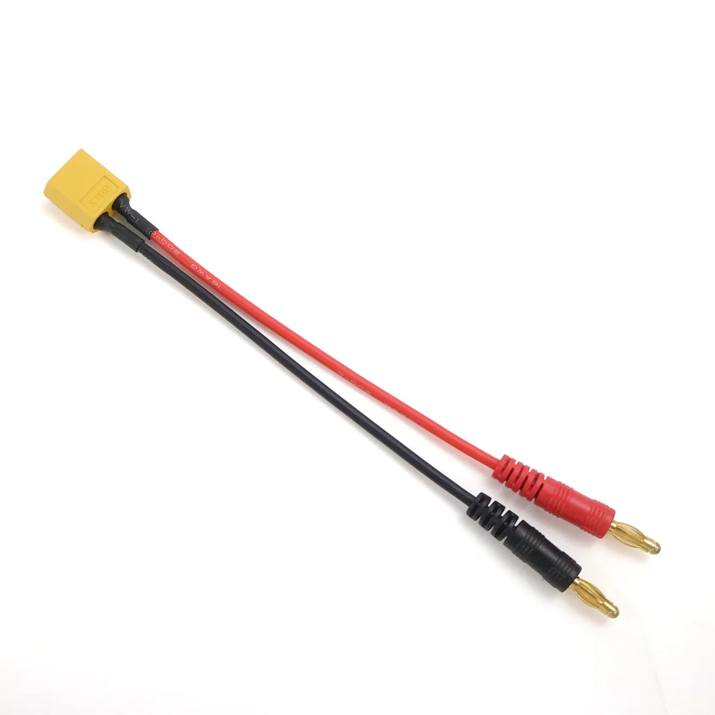 XT30 XT60 XT90 JST EC5 Futaba Traxxas Plug to 4.0mm Banana Charge Cable 15cm Silicone Wire for RC Lipo Battery