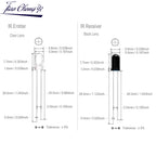 5mm IR LEDs Emitting Diode 850nm 940nm 2pin Infrared Emitter and IR Receiver Diode Phototransistor Photodiode Invisible DIY