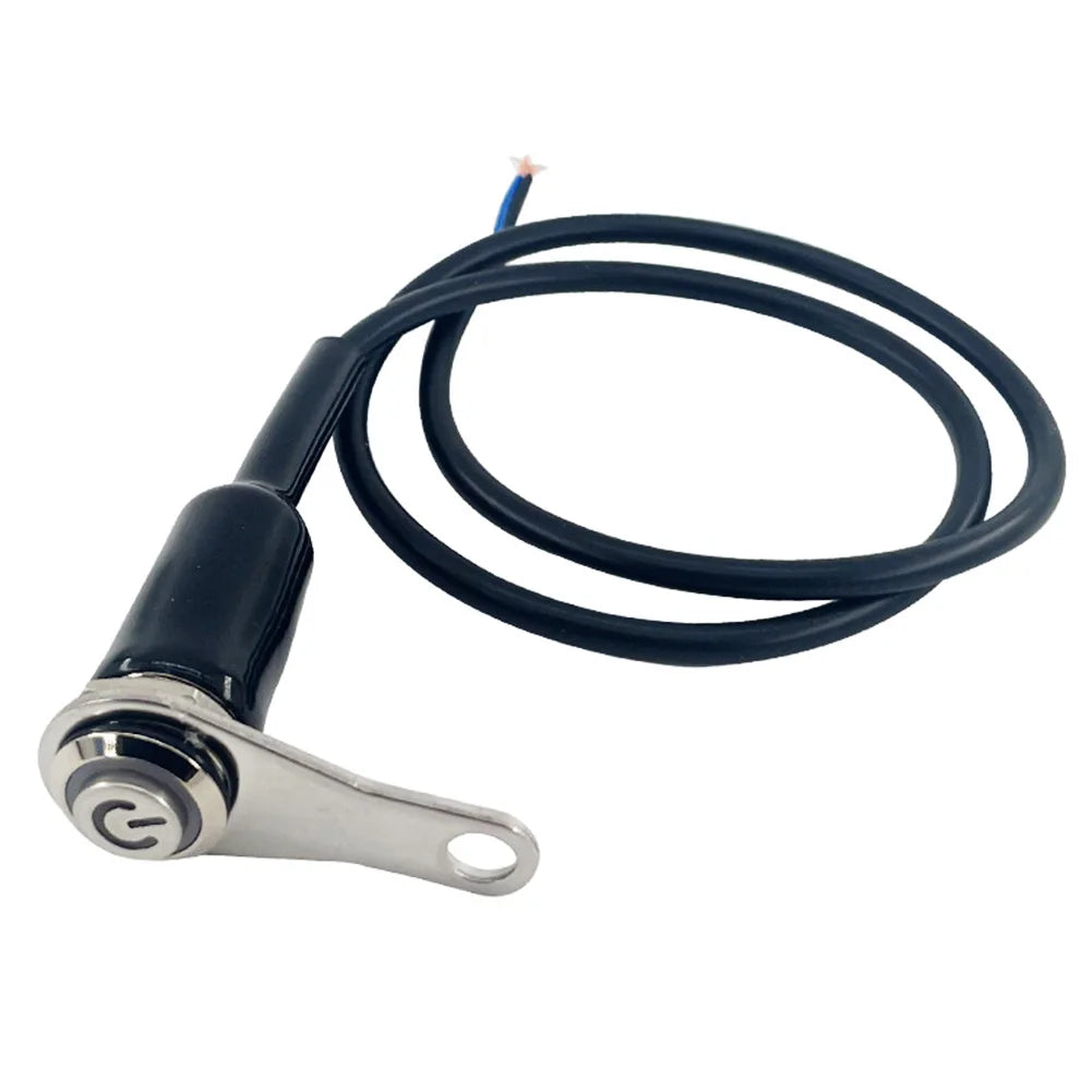 LED Motorcycle Switch ON+OFF Handlebar Mount Aluminum Alloy Waterproof 12V Fog Light Lamps Motorbike Horn Push Button Switch