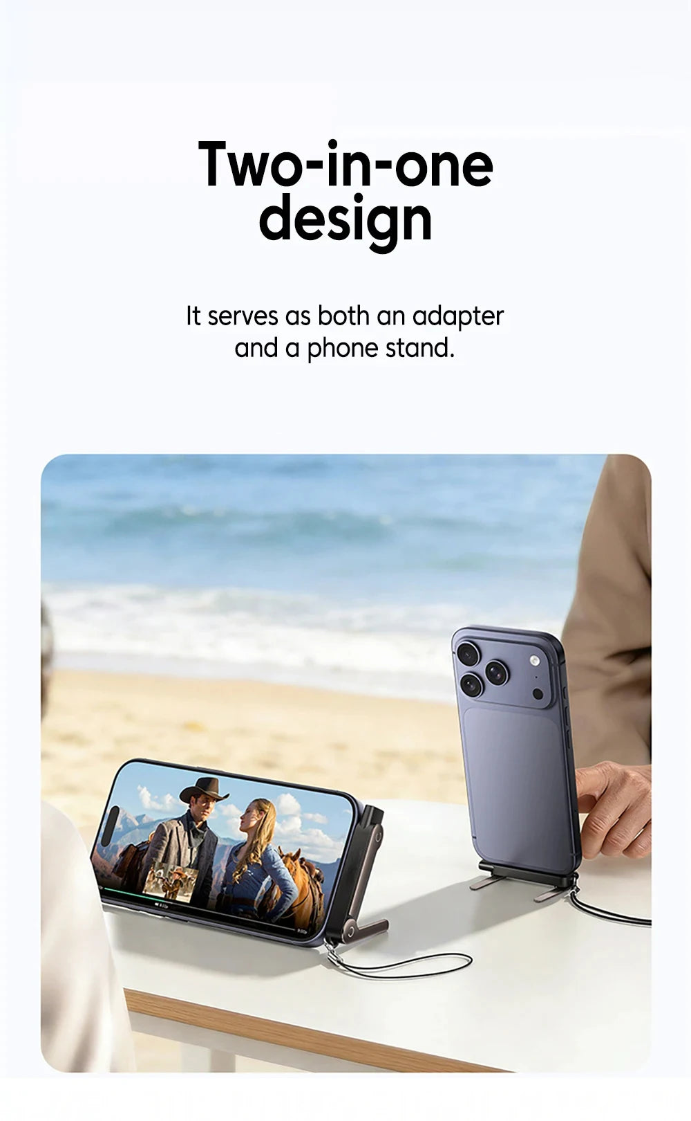 2 in 1 Type C Phone Charging Bracket Adapter 240W Fast Charge OTG Type-C Male to USB-C Female Converter For IPhone17 16 Samsung