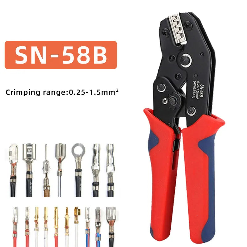 SN58B/48B/2549 DuPont Terminal Crimping Plier Insert Spring Connectors Jst Open Barrel Crimper Tool TAB 2.8 4.8  Hand Tool