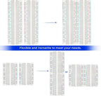 170 / 400 / 830 Tie Points Solderless Breadboard MB-102 BB-801 SYB-170 Prototype Universal PCB Jumper Dupont Test Bread Board