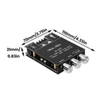 ZK-502T Dual Channel Stereo Power Amplifier Module TPA3116D2 Chip 50Wx2 Bluetooth 5.0 AUX Input DC9-24V High Low Bass Adjustment Audio AMP Board for Speaker DIY