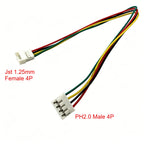 10pcs Mx1.25 To Ph2.0mm Terminal Wire Adapter Cable SH 1.25 Female To 2.0mm Male Connection Cable 2p 3p 4p