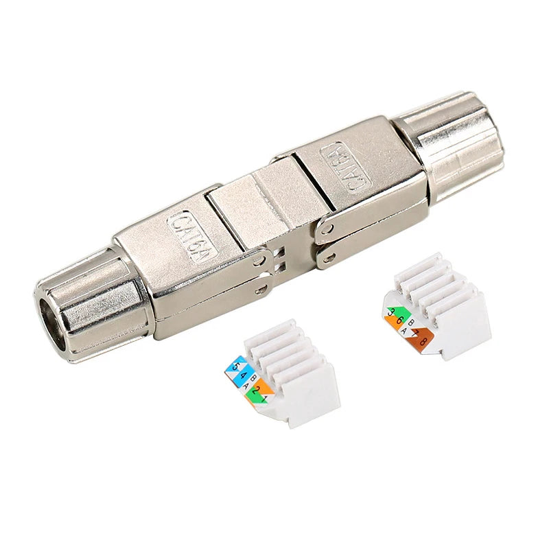 CAT6A CAT7 Network Cable Extender Adapter Ethernet RJ45 Converter Fully Shielded Module Cord Splitter Lan Expand Wire Connector