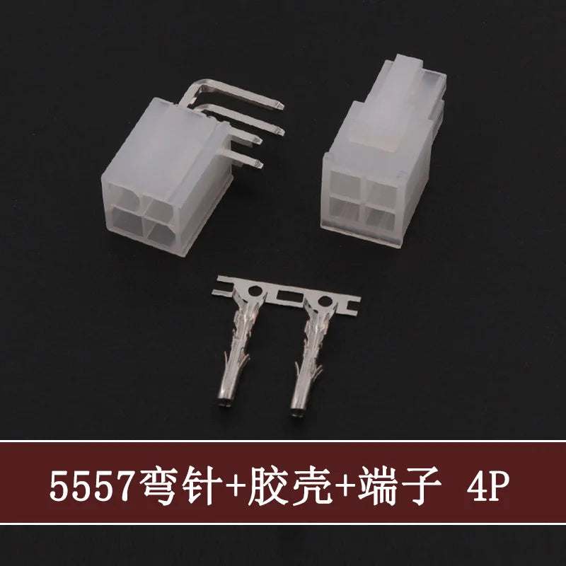 5Sets Molex 4.2mm Automotive Wire Connectors Plug 5557 Series RA Wafer Female Terminal 2-24P Housing for Electrical Wiring