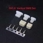 5sets GH1.25 SH1.0 JST1.25 PH2.0 XH2.54 SH/JST/ZH/PH/XH Horizontal / Vertical SMD Pin Header + Housing + Terminal Set 2.54mm