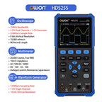 OWON HDS200 Series Handheld Digital Oscilloscope Portable 2CH Multimeter High Precision Electronic Repair Laboratory Test