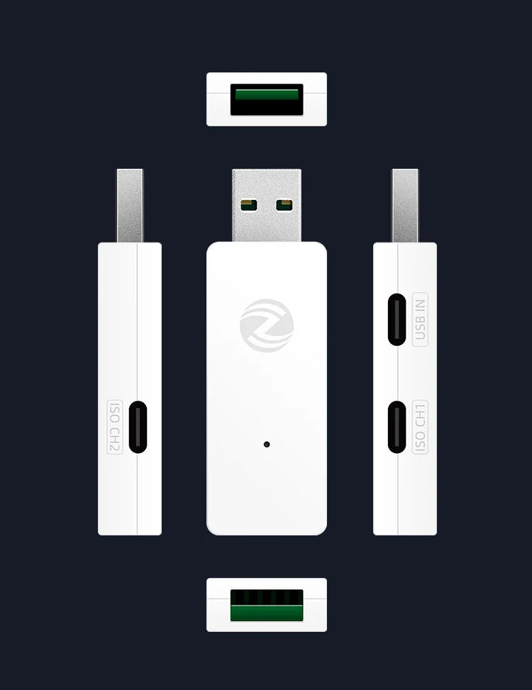 ALIENTEK USB 2.0 High-Speed Isolator HUB23 Industrial-Grade 480Mbps Opto-Coupler Photoelectric Protection Module