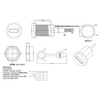 1/5PC 2/4/5Pin USB Type C Connector Type-C Female Socket With PH2.0 Terminal Nut Locking Plate Waterproof Fast Charging JackPort