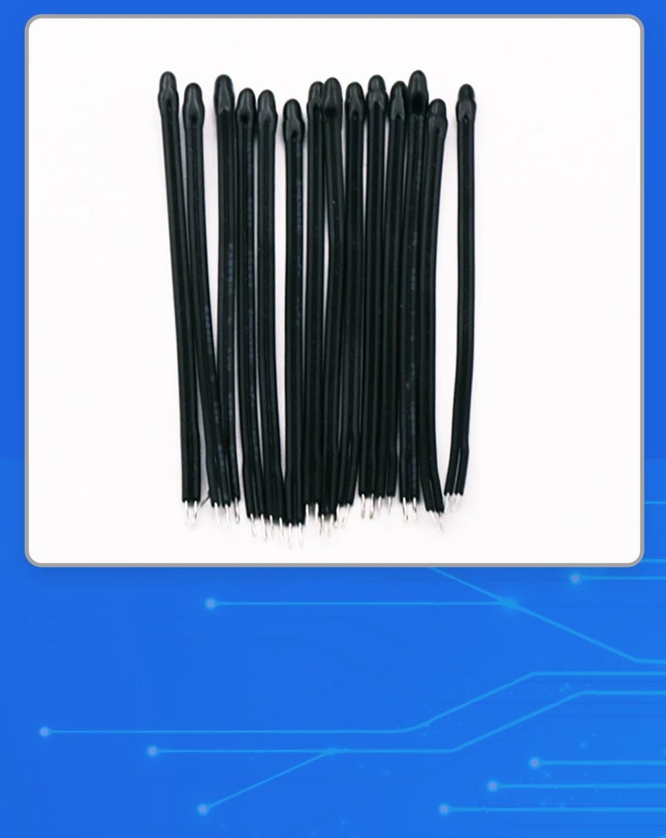 10PCS Thermistor NTC Negative Temperature Coefficient MF52D 10K/100K Probe with Wire Temperature Sensor 3950