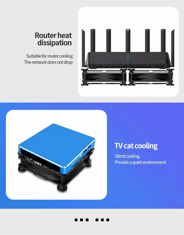 TEUCER USB Cooling Fan 8CM/12CM/14CM 800-1800RPM USB Port Power Supply Desktop Computer Available