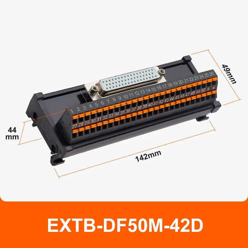 ENMG Direct Insertion 8A 300V DB9 Serial Terminal Block 9 pole 15db25 37 44 50 78 pin male female terminal block rail type D-SUB