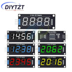 TM1637 LED Display Module for Arduino 4 Digit Tube 7 Segment 0.56 inch Time Clock Indicator Module Red Blue Green Yellow White
