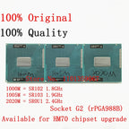 Mobile Celeron cpu processor 1000M 1.8GHz SR102 1005M 1.9GHz SR103 2020M 2.4GHz SR0U1 dual core Socket G2 / rPGA988B
