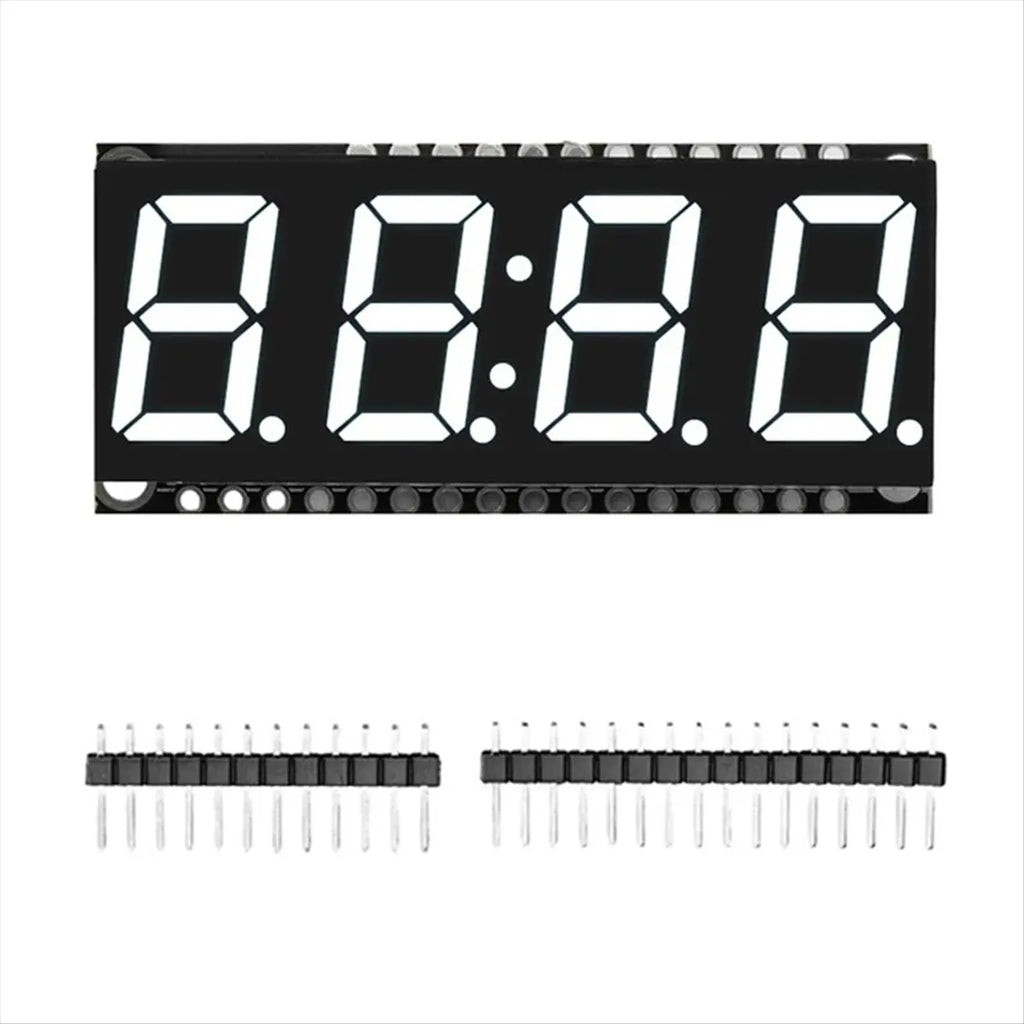 AC57-HT16K33 LED Display Module 4 Digit 7 Segment 0.56 Inch Time Clock Indicator Tube Module