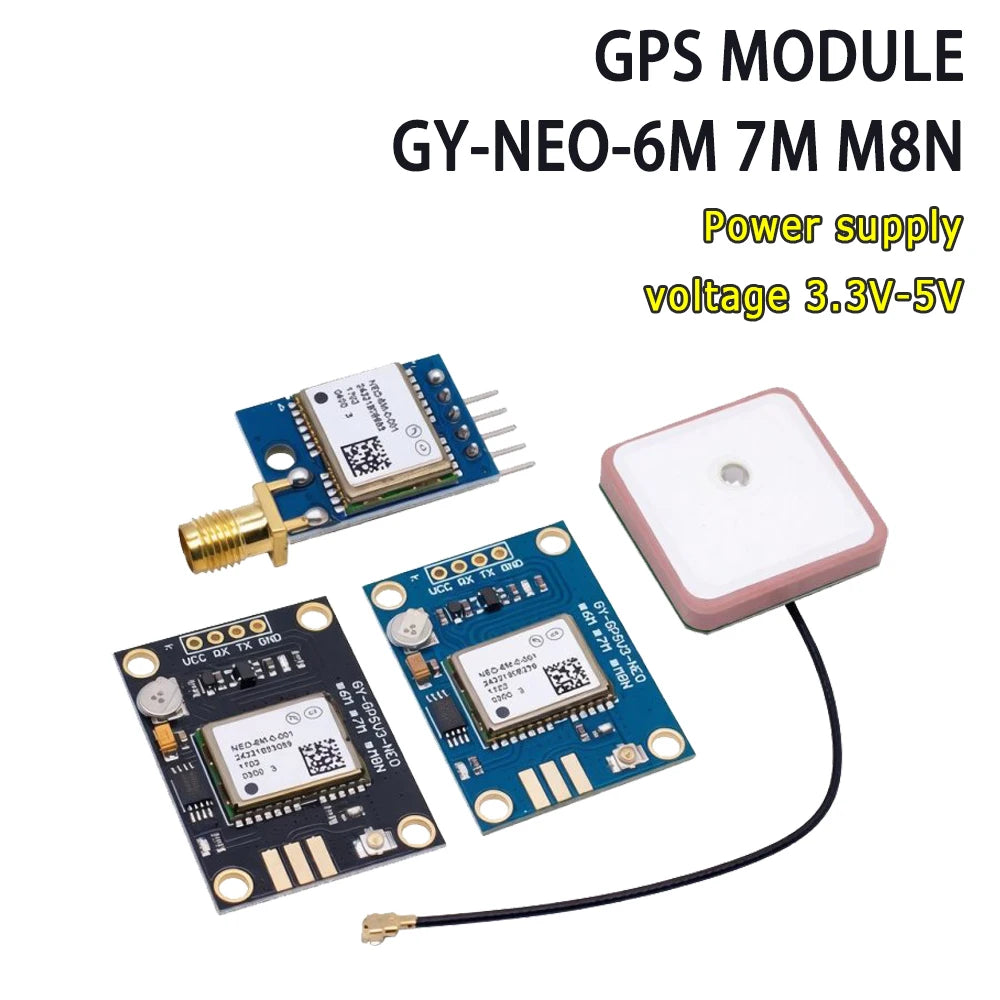 DC 3.3V-5V  GY-NEO-6M/7M/M8N GPS Positioning Module Wide Voltage 9600 Baud Rate Low Power High Tracking Sensitivity For Arduino