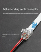 SMD Crystal Joint 2 3 4 5Pin LED Wire Connectors Solderless For 5mm 8mm 10mm Quick Terminal Block Strip Light Wire Connection