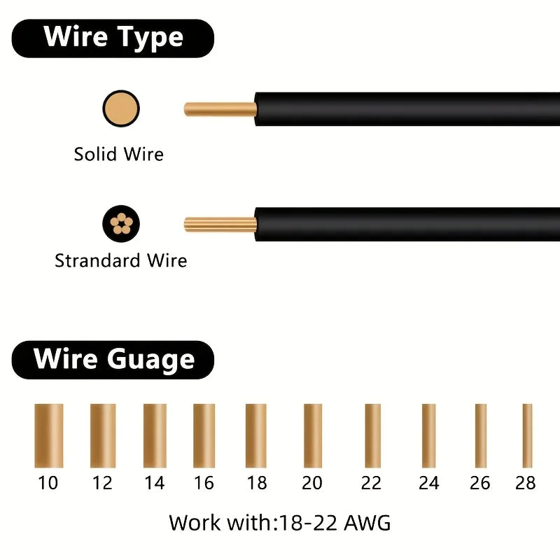 Electric Wire Connector No Stripping Quick Cable Connectors Detachable Automotive Terminal Connector LED Cable Buckle Connector