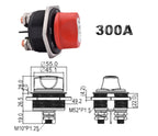50A 100A 200A 300A Car Battery Disconnect Cut Off Kill Switch Rotary 12V 24V DC Power Isolator Auto Motorcycle Boat Accessories