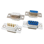 10PCS DB9 Adapter Connector Core RS232 Serial COM Plug Connectors Hole/pin DB15 Female Male Port Socket D Sub DP9 Plastic Case