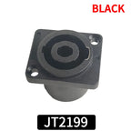 4/10/20pcs Panel Mount 4-Pole Audio Socket with Locking Mechanism - Suitable for Speaker & Amplifier Setups NL4MP