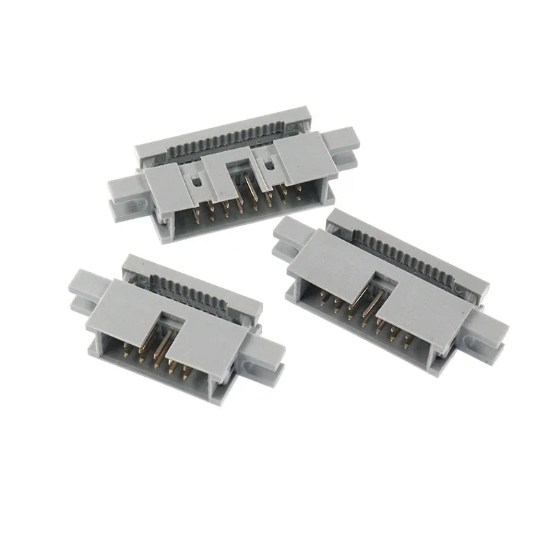 5pcs 2.54MM IDC Type Box Header Male Headers 10/14/16/18/20/30/34/40/50 PIN Connector for 1.27mm Pitch Flat Cable