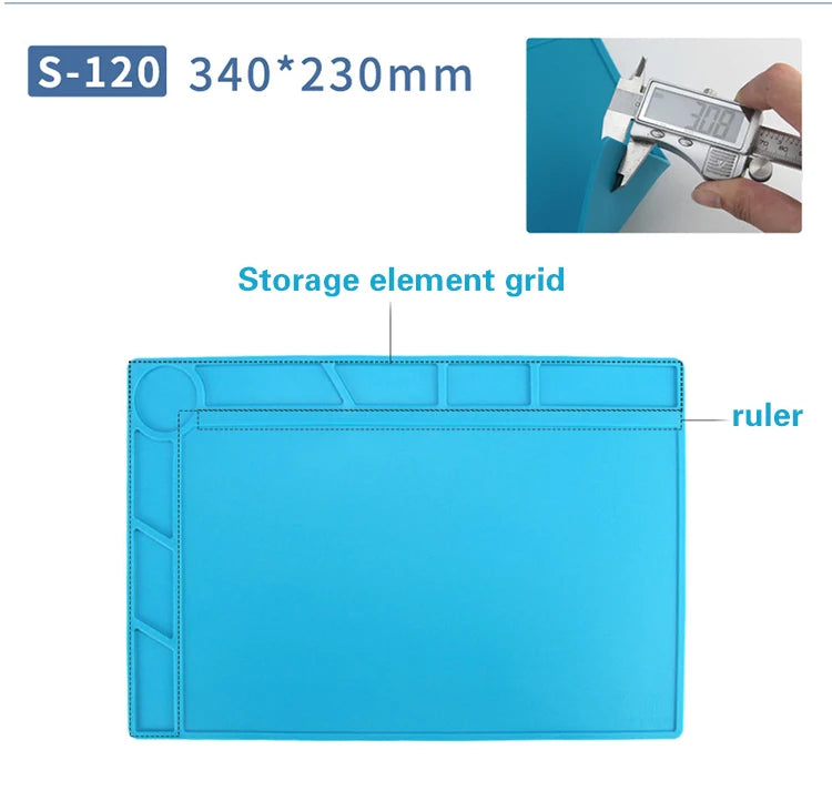 Antistatic ESD Soldering Mat For Bga Rework Station Large Ipad Repair Heat Insulation Mat Pad Small Silicon Mat Thick Soldering