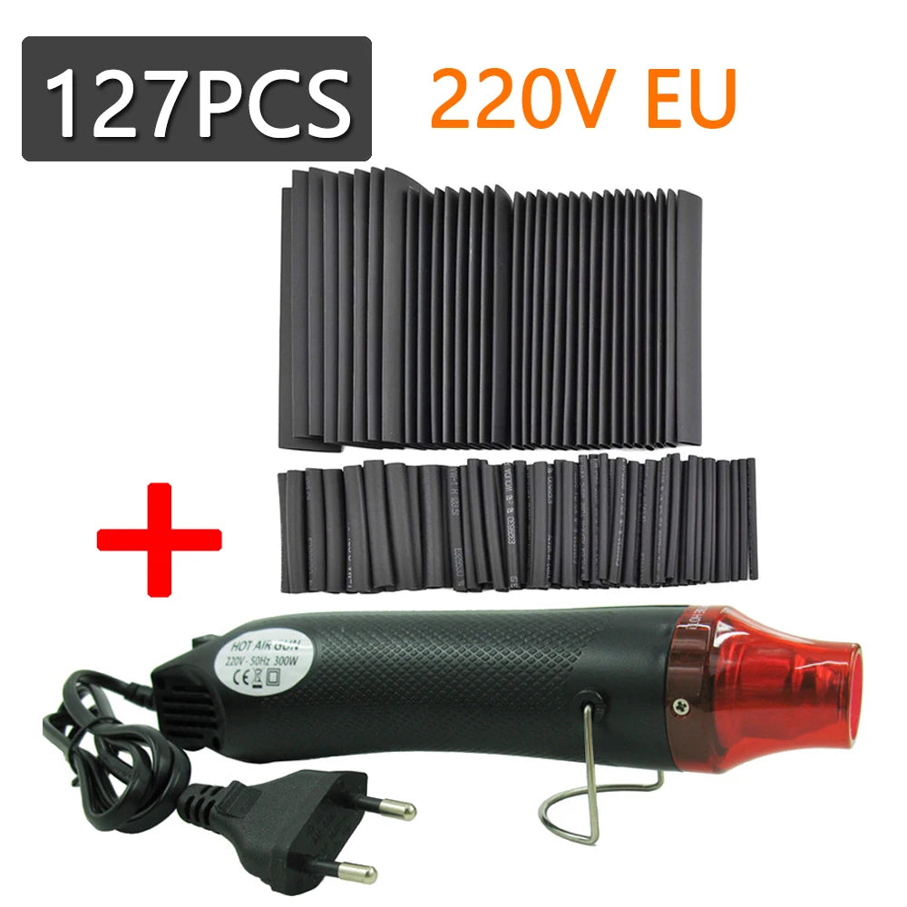 300W Hot Air Heat Gun Electric Power Temperature Blower Thermoresistant Tube Heat Shrink Wrapping Shrink Tube With Hot Air Guns