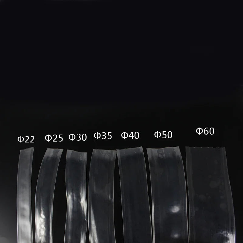 1meter/lot 22MM 25MM 30MM 35MM 40MM 50MM 60MM Transparent Clear Heat Shrink Tube Shrinkable Tubing Cable Sleeve Wrap Wire kit