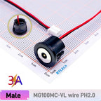 Circular High Current 3A 12V Magnetic Connector Threaded Panel Mount Holes Self-Locking Waterproof Terminals Charging Wire PH2.0