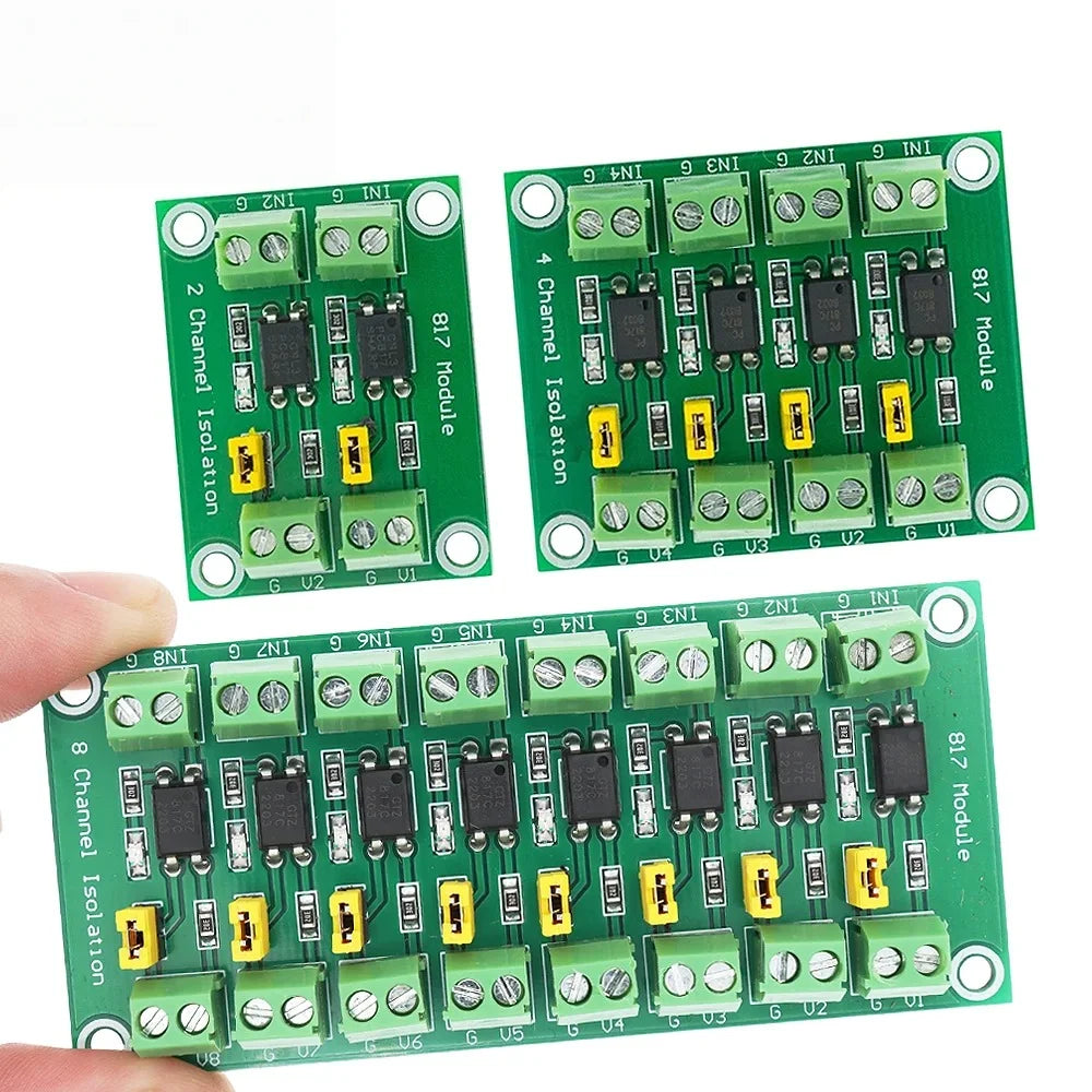 PC817 2/4/8 Channel Optocoupler Isolation Board Voltage Converter Adapter Module 3.6-30V Driver Photoelectric Isolated Module