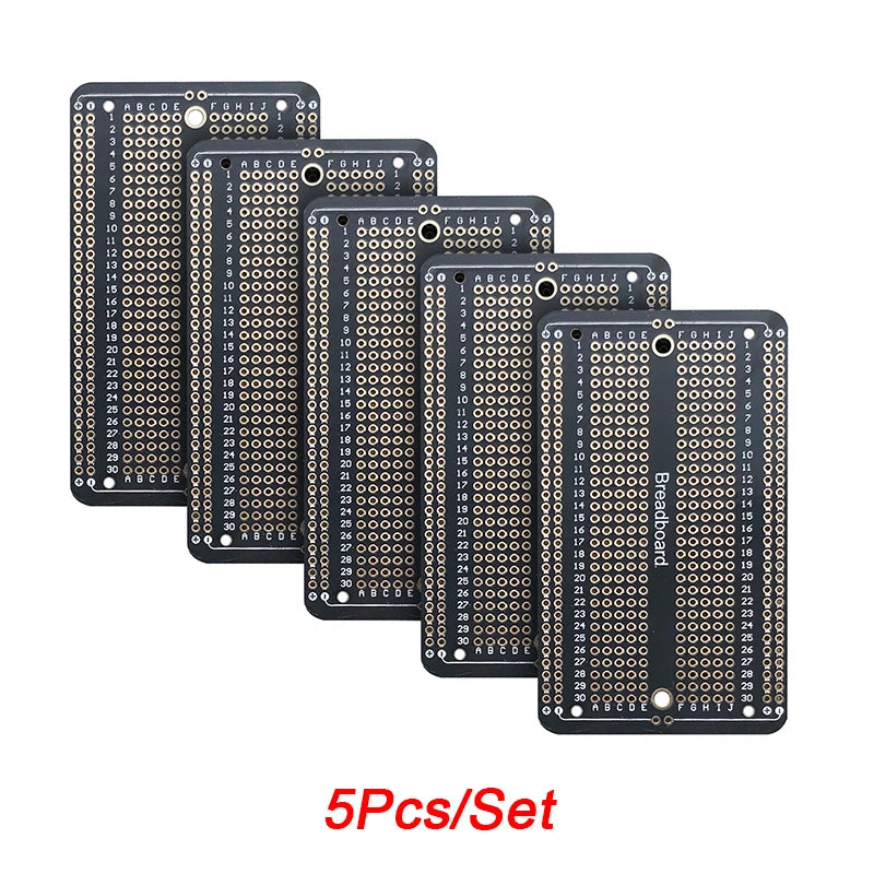 1/5/10Pcs 5.2x8.9/5.2x17.3cm Standard Permanent Solder Breadboard PCB Board Prototype Board  DIY Electronics Kit For Arduino
